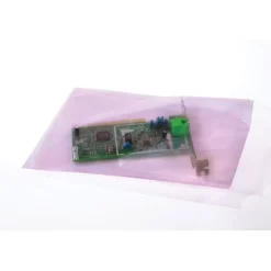 10" x 12" Antistatic Layflat Poly Bags, 4 Mil, Pink, 1000/Carton (12165)