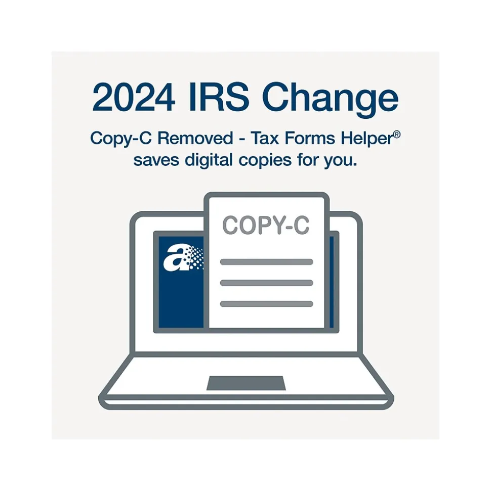 Adams 2024 1099-DIV Tax Form with Access to Adams Tax Forms Helper, 4-Part, 2-Up, Copy A, 1, B, 2, 10/Pack (STAX5DV-24)