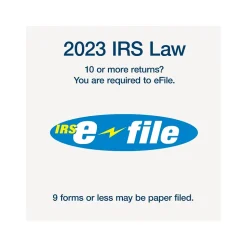 Adams 2024 1099-INT Tax Form with Self-Seal Envelope, 4-Part, 2-Up, Copy A, 1, B, 2, 12/Pack