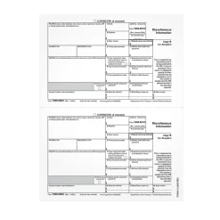 Adams 2024 1099-MISC Copy B Laser Tax Forms, 50/Pack (LMISCREC-S)