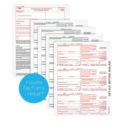 Adams 2024 1099-NEC 4-Part Laser/Inkject Tax Forms and software, 50/pack (6103NECQ)