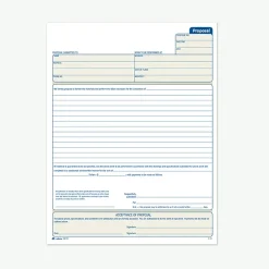 Adams 2-part carbonless Proposal Book, 8 3/8" x 11 7/16", 25 Sets/Book (D8118)