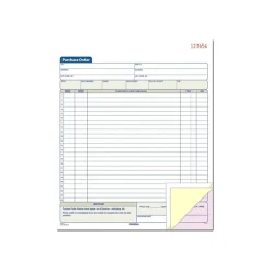Adams 3-Part Carbonless Purchase Order, 10.69"L x 8.38"W, 50 Sets/Book (TC8131)