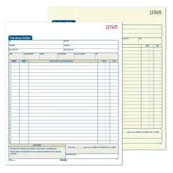 Adams 2-Part Carbonless Purchase Order, 8 3/8" x 11 7/16", 50 Sets/Book (DC8131)