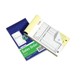 Adams 2-Part Carbonless Sales Orders, 4.17"L x 7.2"W, 50 Sets/Book, 10/Box (DC4705-10)