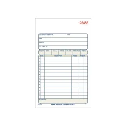 Adams 2-Part Carbonless Sales Orders, 4.17"L x 7.2"W, 50 Sets/Book, 10/Box (DC4705-10)