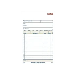Adams 3-Part Carbonless Sales Orders, 4.19"L x 7.19"W, 50 Sets/Book, 10/Carton (TC4705-10)