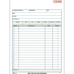 Adams 2-Part Carbonless Work Orders, 5.5625" x 8.4375", 10 Sets/Book, /Box (DC5805-10)