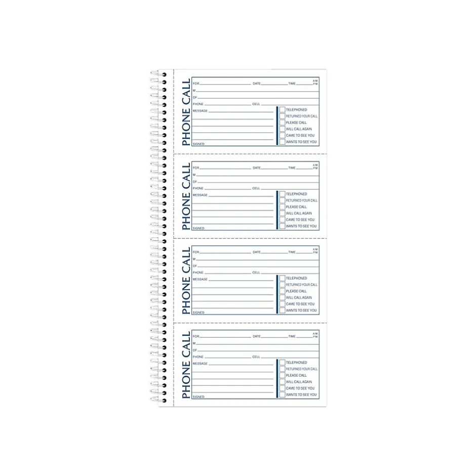 Adams Phone Message Pad, 5.5" x 11", Ruled, White, 100 Sheets/Pad (SC1154R) Best
