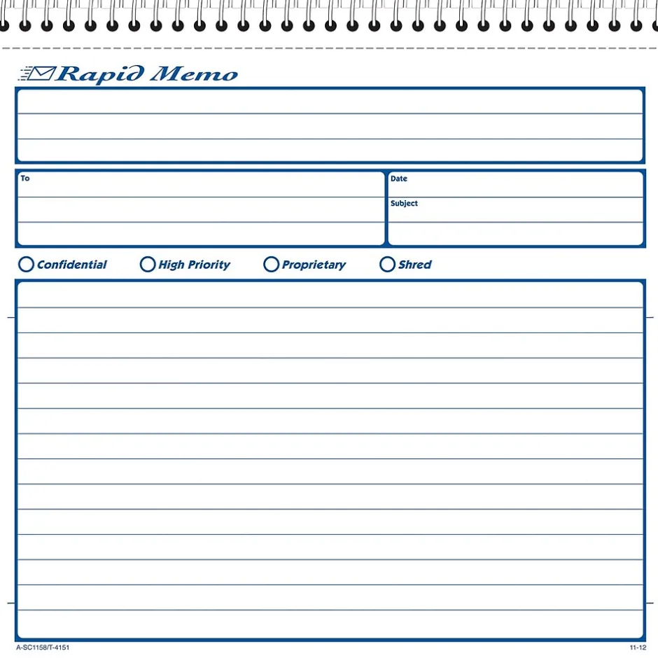 Adams Spiral Memo Books, 8-1/2" x 7-1/4" Discount