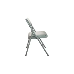 Advantage Vinyl Padded Folding Chairs, Gray, 40/Pack (DPI903V-GG-40)