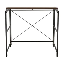 Advantus Flipshelf 32"W Computer Desk, Wood Grain/Black (39338)