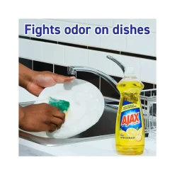 Ajax Ultra Super Degreaser Dish Soap, Lemon, 52 fl. oz., 6/Carton (149861CT)