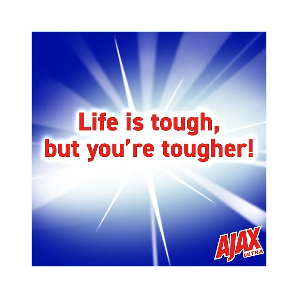 Ajax Ultra Super Degreaser Dish Soap, Lemon, 52 fl. oz., 6/Carton (149861CT)