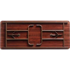 Alera® Melamine Folding Table in Walnut Woodgrain, 72Wx30"D