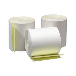 Alliance Carbonless Cash Register Paper Rolls, 3" x 90', 50 Rolls/Pack (3405)