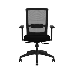 Allsteel Quip Ergonomic Mesh Back Swivel Task Chair, Black/Carbon (STNOBLK)