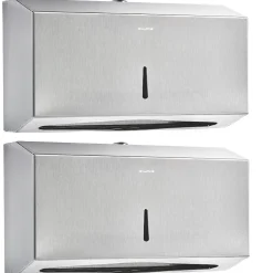Alpine Industries Centerpull Paper Towel Dispenser, Stainless Steel, 2/Pack (481S-2PK)
