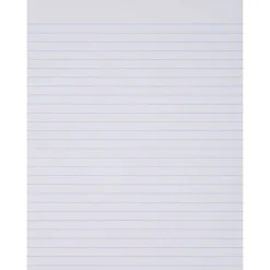 Ampad Glue Top Ruled Pads, Wide Rule, Letter Size, White, 50-Sheet Pads/Pack, Dozen (21-112) New