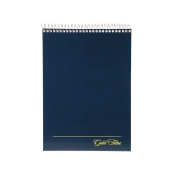 Ampad Gold Fibre Designer Series Notepad, 8.5" x 11.75", Wide, White, 70 Sheets/Pad (20-815) Navy Blue Outlet