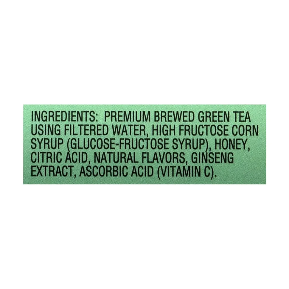 Arizona Green Tea Ginseng and Honey, 16 Oz., 24/Pack (900-00086)