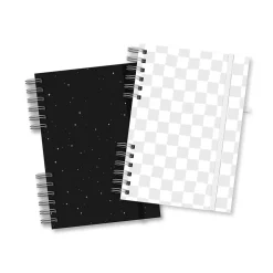 Astrobrights Twin Wire Journal, 6.5" x 8.25", Assorted Colors, 180 Pages, 2/Pack (91556) New