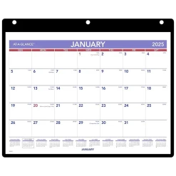 AT-A-GLANCE 2025 11" x 8" Monthly Wet-Erase Desk or Wall Calendar with Jacket, Multicolor (SK8-00-25) New