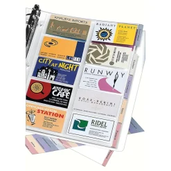 Avery Binder Pockets, 3-Hole Punched, Clear, 5/Pack (76004) Hot