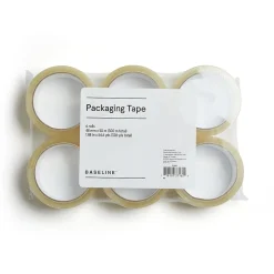 Baseline Packaging Tape, 48 MM x 50 M, Clear, 6/PK