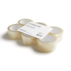 Baseline Packaging Tape, 48 MM x 50 M, Clear, 6/PK