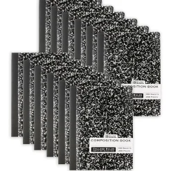 Bazic 1-Subject Composition Notebooks, College Ruled, 100 Sheets, Multicolor, 12/Bundle (BAZ5050-12)
