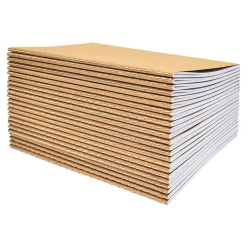 Better Office 1-Subject Customizable Notebook, 5.5" x 8.3", 30 Sheets, Kraft, /Pack (25022-24PK) Sale