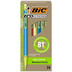 BIC Ecolutions Mechanical Pencils, 0.7mm, #2 Medium Lead, 24/Pack (MPE24-BLK) Online