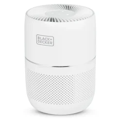 Black & Decker HEPA Tabletop Air Purifier, 3-Speed, White (BAPT01)
