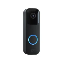 Blink Wi-Fi Wired/Wireless Smart Video Doorbell, Black (B08SG2MS3V)