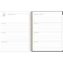 Blue Sky 2024-2025 Belinda Selene Lucy 8.5" x 11" Academic Weekly & Monthly Planner, Black/Pink (144970) Best