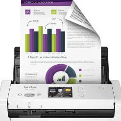 Brother Desktop Scanner for Documents, Wireless, White (ADS-1700W)