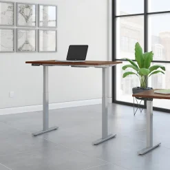 Bush Business Furniture Move 60 Series 48"W Electric Height Adjustable Standing Desk, Hansen Cherry (M6S4824HCSK)