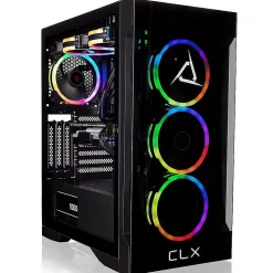 CLX SET TGMSETRTH2A01BM Gaming Desktop Computer, AMD Ryzen 9 7900X, 32GB Memory, 1TB SSD, 4TB HDD