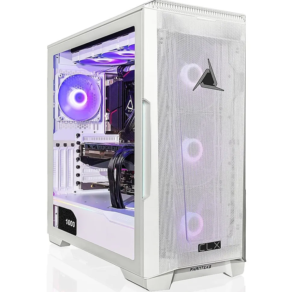 CLX SET TGMSETRTH2A03WM Gaming Desktop Computer, AMD Ryzen 9 7900X, 64GB Memory, 1TB SSD, 6TB HDD