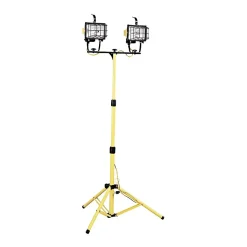 Coleman® 1000 Watt 172-L14SLED Double Halogen Flood Light With Bulbs; Orange