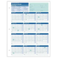 ComplyRight 2024-2025 Academic Attendance Calendar, 50/Pack (A43005015)