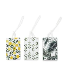Conair Plant Pattern Luggage Tag, Assorted Colors, 3/Pack (TS102XR)