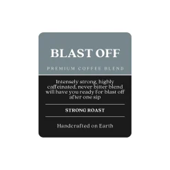 Copper Moon Blast Off Arabica Ground Coffee, Strong Roast, 12 oz. (205331)