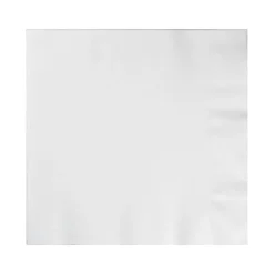 Creative Converting Better Than Linen Napkin, White, 150 Napkins/Pack (DTC603272DNAP)