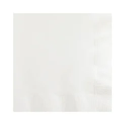 Creative Converting Touch of Color Beverage Napkin, 2-ply, White, 600 Napkins/Pack (DTC259000BNAP)