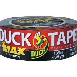 Duck Max General Purpose Duct Tape, 1.88" x 35 Yds, Black (240867)