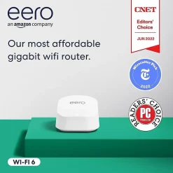 Eero AX1000 Dual Band MU-MIMO WiFi 6 Router, White (B08ZK39NSL)