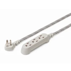 360 Electrical 15' Extension Cord, 3-Outlet, French Gray (360429-FG)