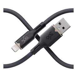 360 Electrical Fluid Lightning to USB-A Charging Cable, 5 ft., Granite (3E0794-GRG8NA)
